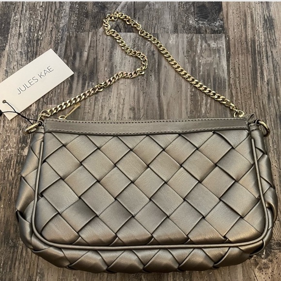 Jules Kae gold shoulder bag NWT - Picture 7 of 7